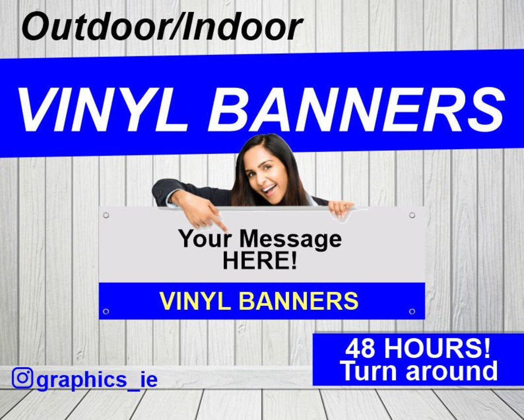 Custom Vinyl Banners Business Event & Party Supplies Etsy