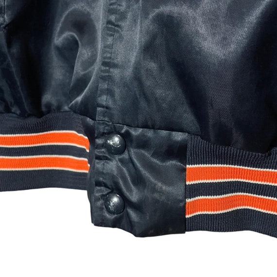 1980s Chicago Bears Satin Snap Hutton Jacket - image 4