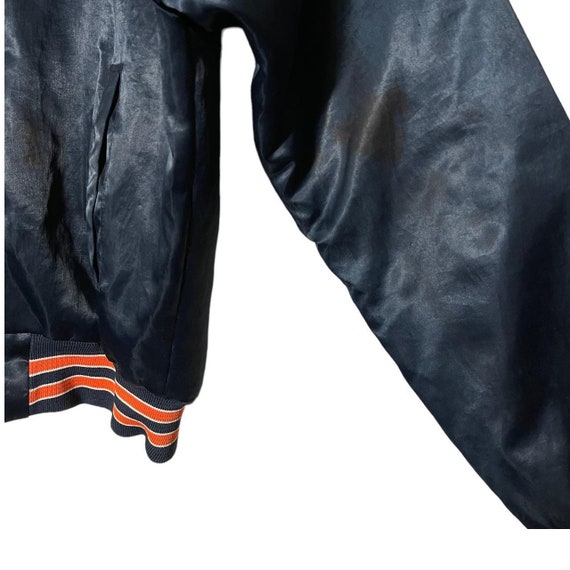 1980s Chicago Bears Satin Snap Hutton Jacket - image 5