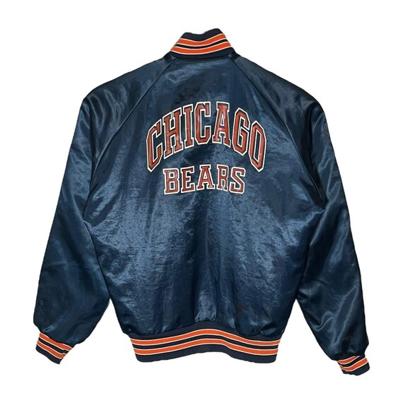 1980s Chicago Bears Satin Snap Hutton Jacket - image 2