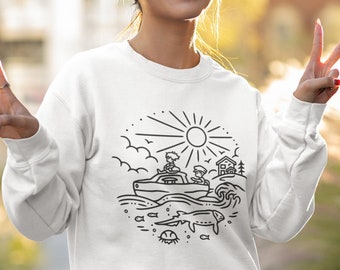 Op pony's geïnspireerd unisex sweater