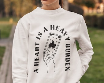 Howl's Moving Castle Geïnspireerd "Een hart is een zware last" Sweatshirt