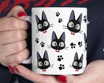 Kiki's Delivery Service Inspired Jiji Mug, 11 oz.