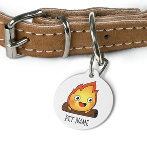 Howl's Moving Castle Inspired Calcifer Pet Tag