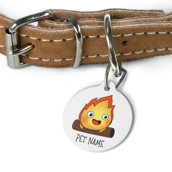 Howl's Moving Castle Inspired Calcifer Pet Tag