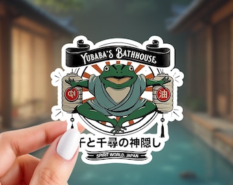 Yubaba's Bathhouse Sticker | Anime Inspired Sticker | Glossy Vinyl Sticker | 3" x 3" Sticker