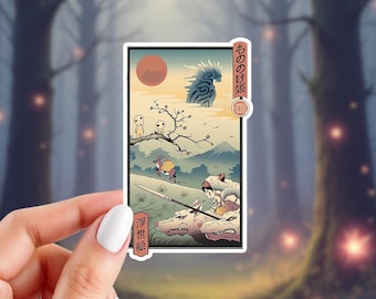 Mononoke Sticker | Anime Inspired Sticker | Glossy Vinyl Sticker | 3.5" x 2" Sticker