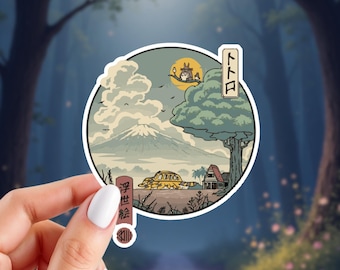 Sleeping Giant Sticker | Anime Inspired Sticker | Glossy Vinyl Sticker | 3" x 3" Sticker