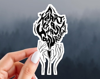 A Heart Is A Heavy Burden Sticker | Moving Castle Inspired Sticker | Anime Sticker | Glossy Vinyl Sticker | 4.25" x 2.25" Sticker
