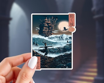 Moving Castle Inspired Sticker | Anime Sticker | Glossy Vinyl Sticker | 3.25" x 2.5" Sticker