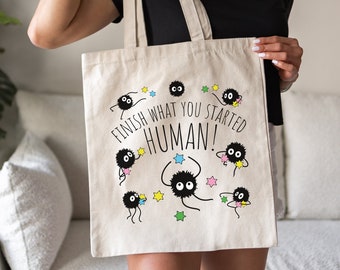 Bolsa de mano de hollín inspirada en El viaje de Chihiro