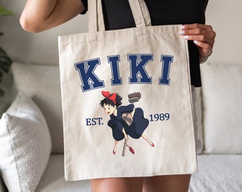 魔女の宅急便　トートバッグ　タグ付き　※難あり 魔女の宅急便 デニム刺繍シリーズ 縦型トートバッグ | どんぐり共和国