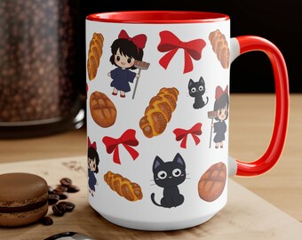 Kiki's Delivery Service Inspired Kiki & Jiji 15oz Mug