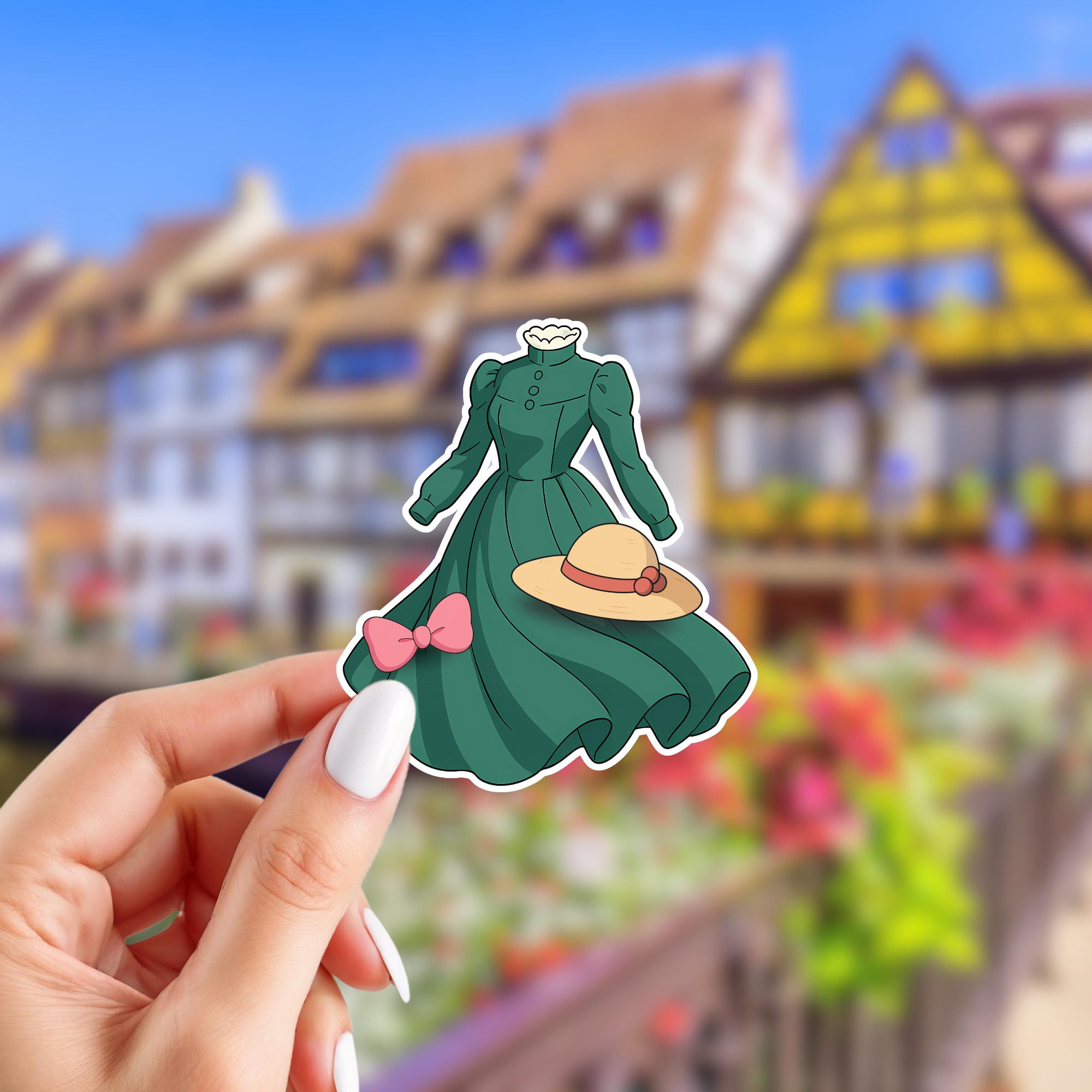 sophie howl's moving castle green dress Howls Groovy Style