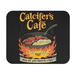 Toile Déco Café Rétro « Calcifer's Cafe » – Impression HD Sans Cadre 20x30 Cm – Pour Salon, Cuisine, Bureau