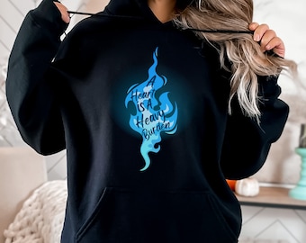 Een hart is een bewegende kasteelgeïnspireerde unisex-hoodie van een zware last