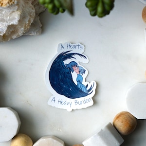 Howl & Sophie Sticker | Moving Castle Inspired Sticker | Anime Sticker | Glossy Vinyl Sticker | 3&quot; x 2&quot; Sticker