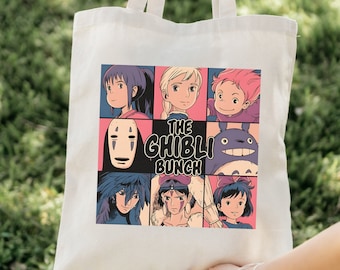 The Ghibli Bunch Cotton Canvas Tote Bag