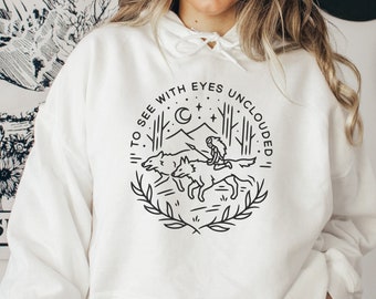 Princess Mononoke Inspired "To See With Eyes Unclouded" Hoodie
