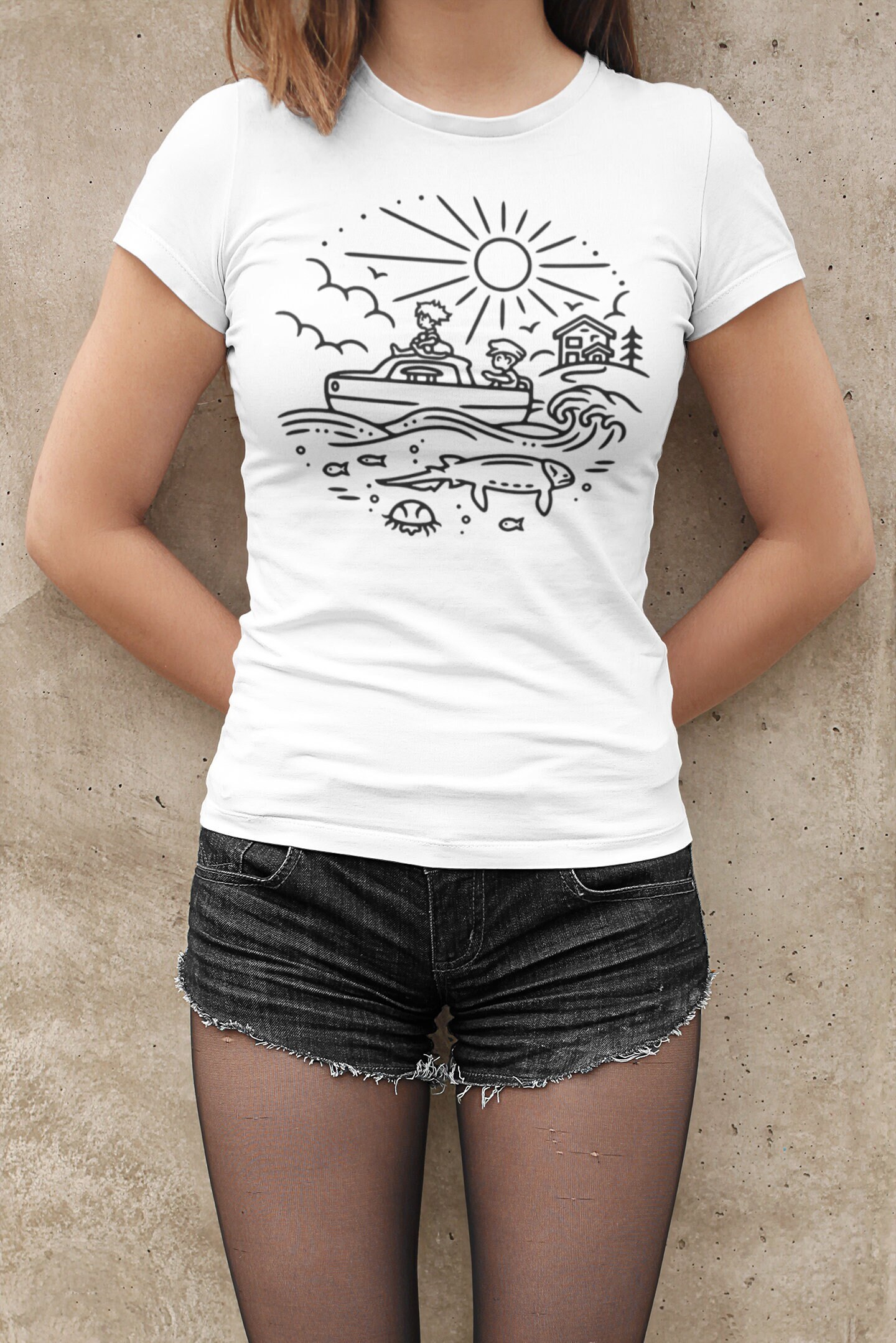 ポニョ風ユニセックスTシャツ - Etsy 日本