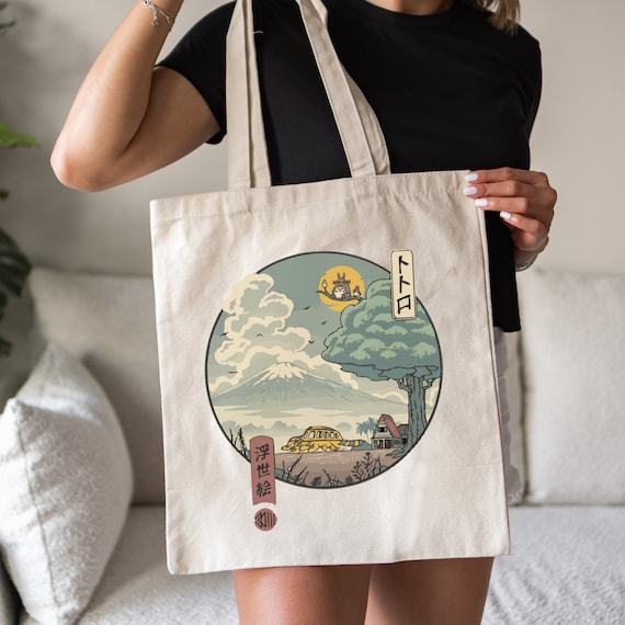 Totoro Inspired Tote Bag - Etsy