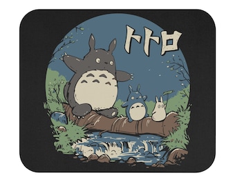 Alfombrilla de ratón rectangular inspirada en Totoro (anime).