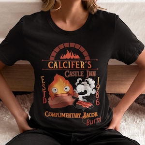 Calcifer&#39;s Castle Inn Unisex Short Sleeve T-Shirt | Howl&#39;s Castle Shirt