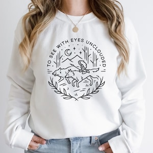 Sudadera inspirada en la Princesa Mononoke "Ver con ojos despejados"