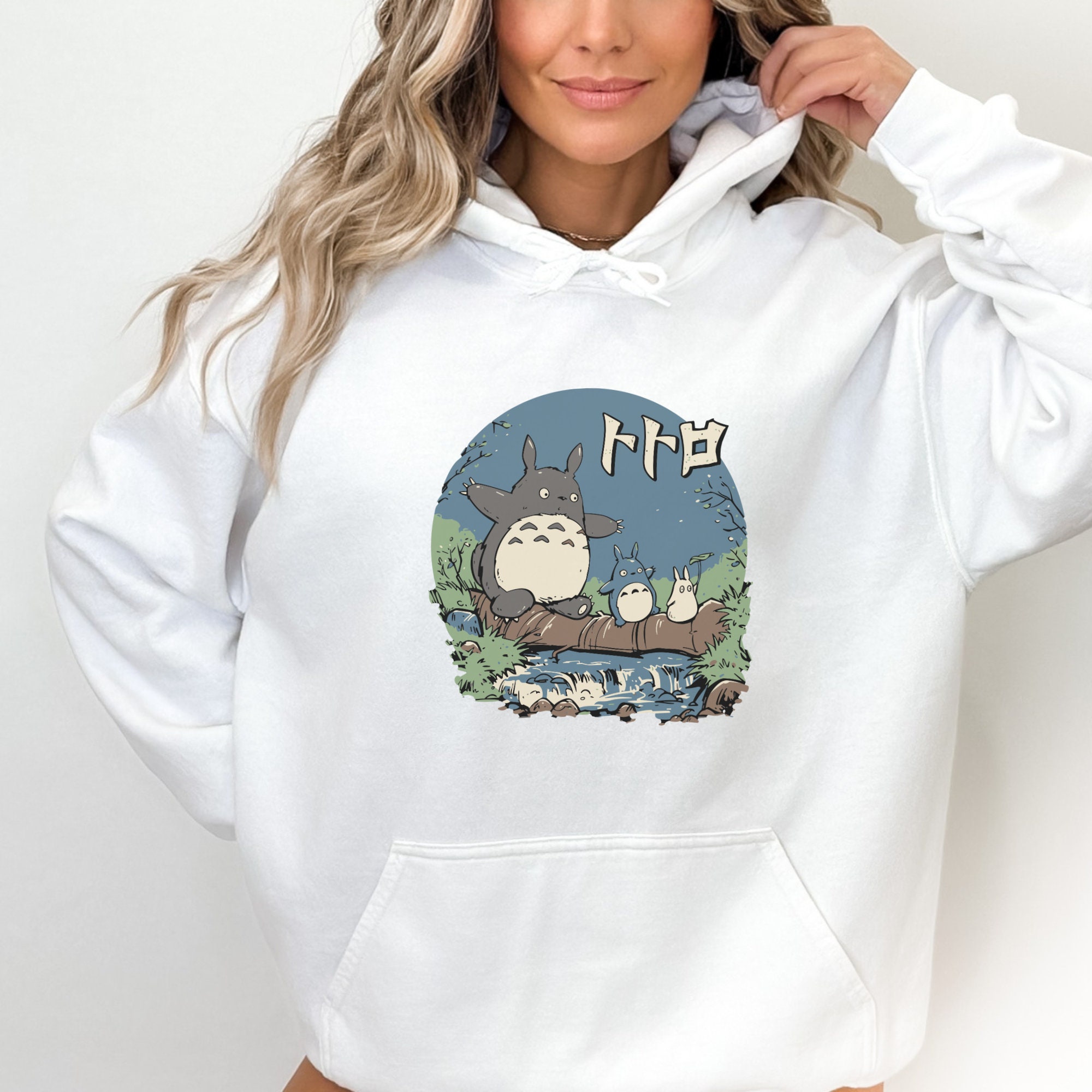 WeThinkMerch Totoro Inspired Anime Unisex Hoodie