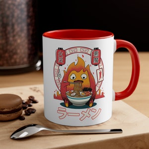 Calcifer Ramen Howl&#39;s Umzugsschloss inspiriert 11 oz. Tasse
