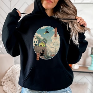 Kiki's Delivery Service Inspired Kiki and Jiji Hoodie