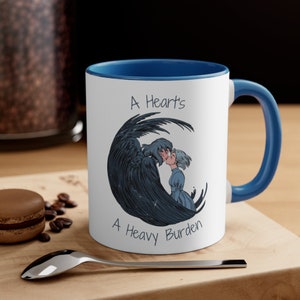 Howl&#39;s Moving Castle Inspired Howl & Sophie &quot;A Heart&#39;s A Heavy Burden&quot; Coffee Mug, 11oz