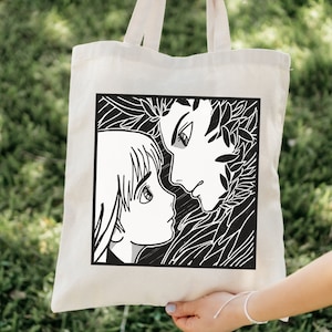 Bolsa tote de lona de algodón inspirada en el castillo ambulante de Howl