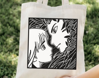 Howl's Moving Castle Inspired Cotton Canvas Tote Bag