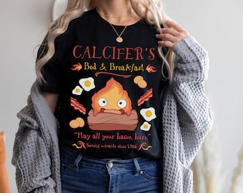 Calcifer's Bed & Breakfast Howl's Moving Castle Inspired Unisex T-shirt