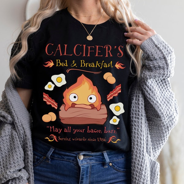 Calcifer's Bed & Breakfast Howl's Moving Castle Inspired Unisex T-shirt