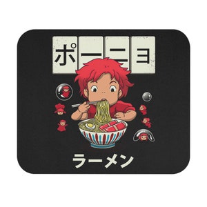Ponyo-inspirerad rektangulär musmatta