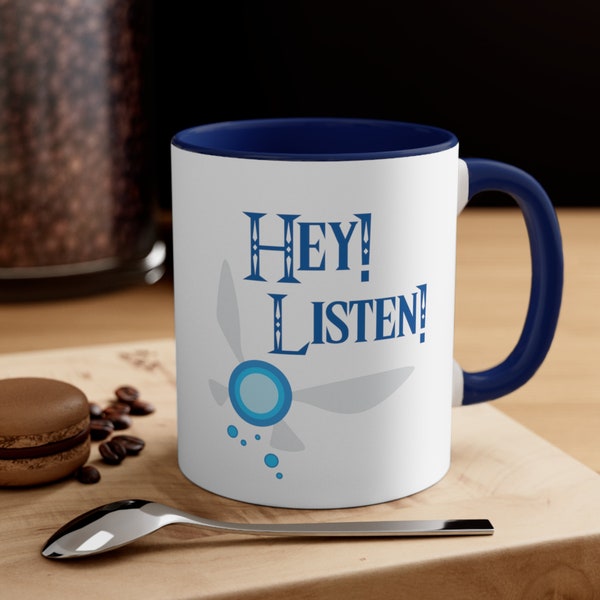 Hey! Listen! The Legend of Zelda Navi Inspired Coffee Mug, 11oz