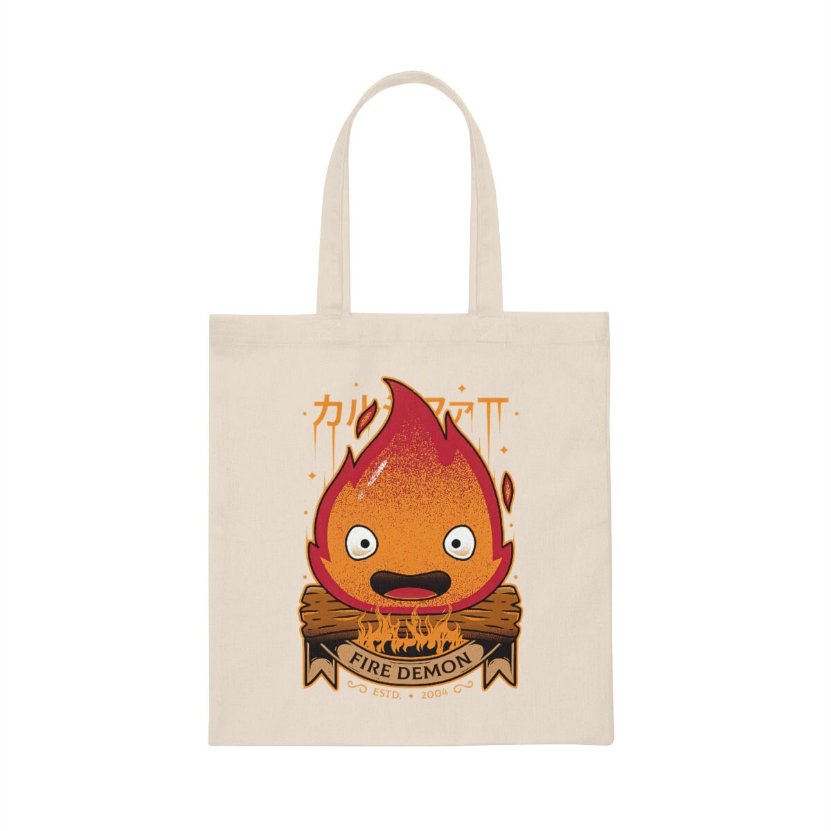 Discover Calcifer Le Château Ambulant De Howl Studio Ghibli Sac En Tissu