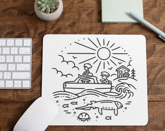 Ponyo Inspired Rectangular Mouse Pad
