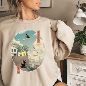 Kiki s Delivery Service Jiji Minimalist Inspired Sweatshirt Etsy UK
