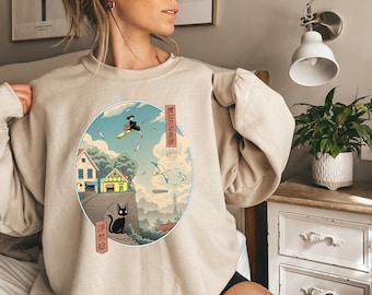 Kiki's Delivery Service Inspired Kiki and Jiji Sweater