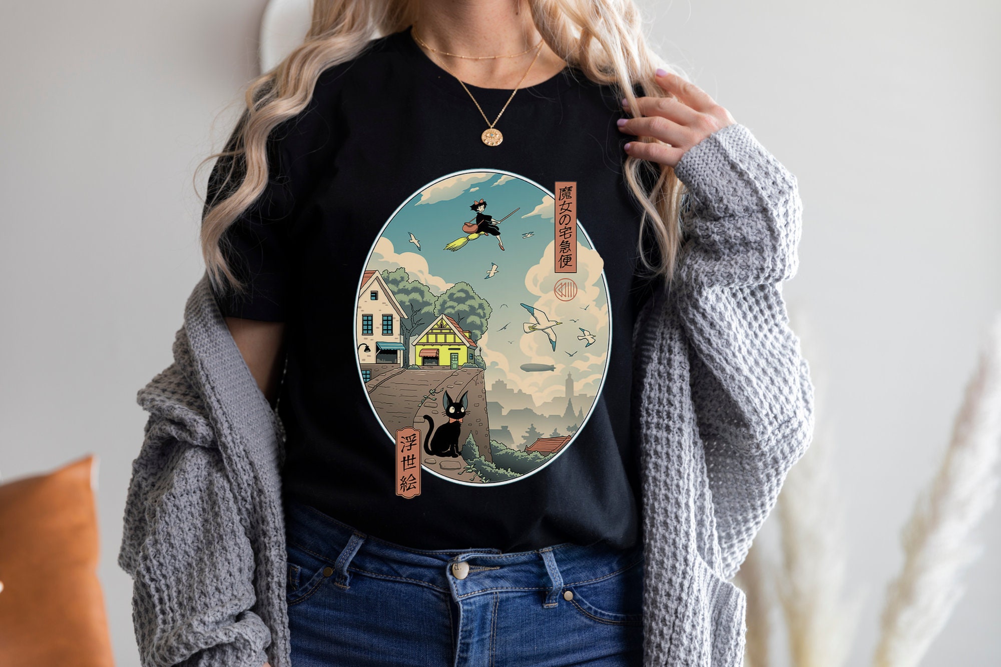 Discover Kikis Lieferservice inspiriertes Kiki & Jiji Unisex Shirt