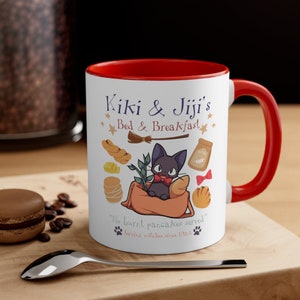 Kiki & Jiji&#39;s Bed and Breakfast Kiki&#39;s Delivery Service Inspired Accent Coffee Mug, 11oz