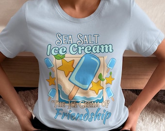 Sea Salt Ice Cream Unisex Short Sleeve T-Shirt | Kingdom Hearts Inspired T-Shirt