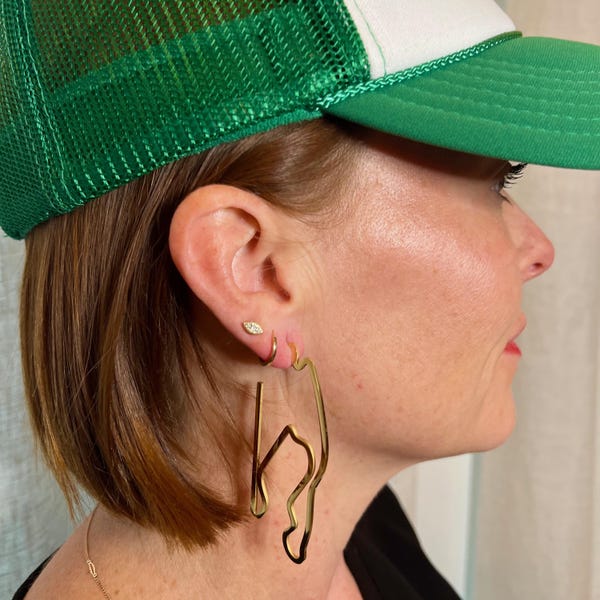 FORMULA 1 Race Track Hoop Earrings - MIAMI
