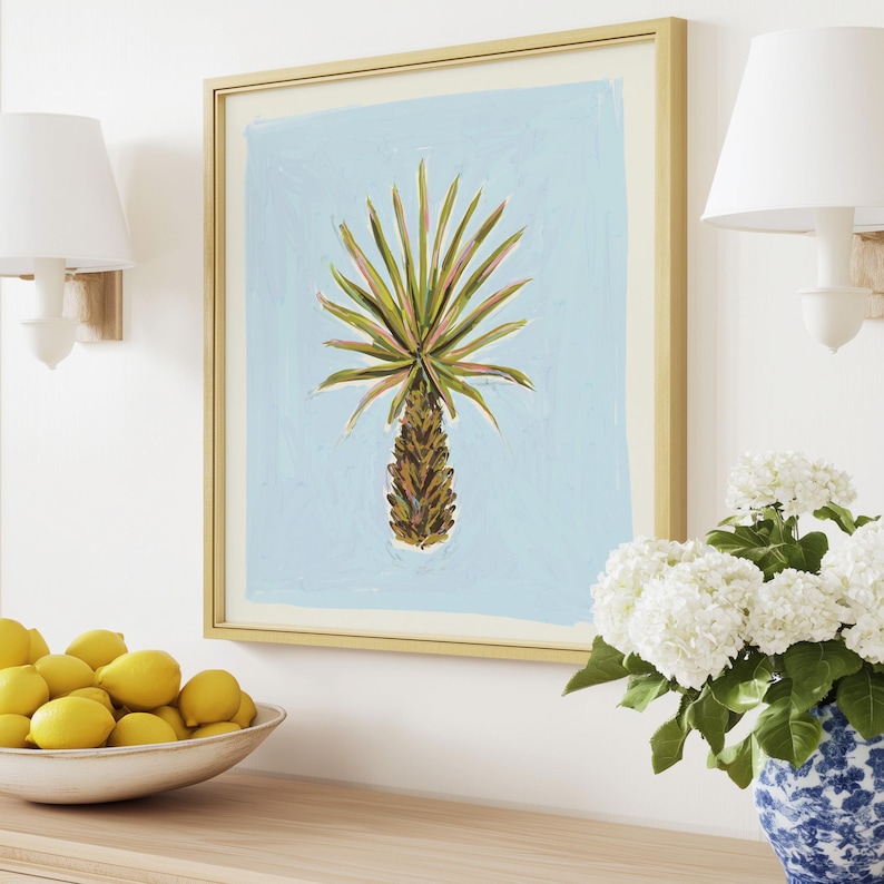 Charleston Palmetto Tree Art Print | Southern Coastal Decor | Digital Download image 7