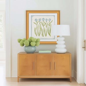 Botanical Fine Art Print | Blue & Green Tulip Flowers | Modern Southern | Rainey Studio image 6