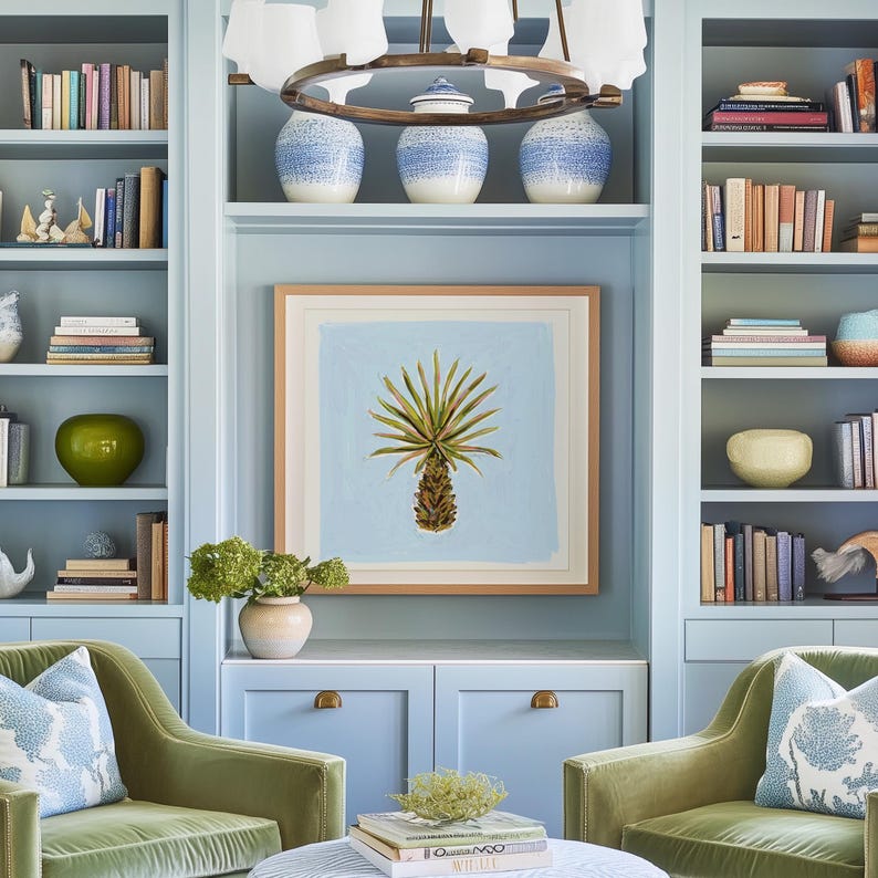 Charleston Palmetto Tree Art Print | Southern Coastal Decor | Digital Download image 6