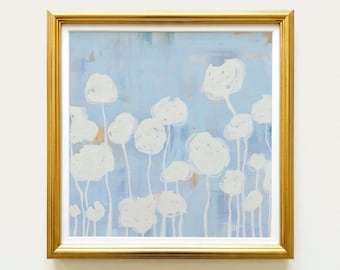 Cream Roses Botanical Print | Hand Drawn Wall Art | Rainey Studio